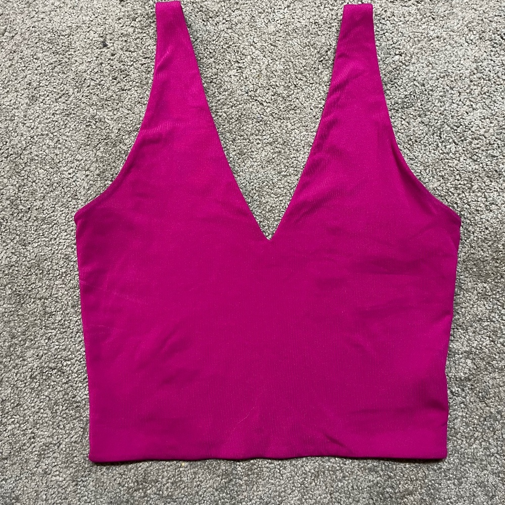 Babaton Contour V Neck Crop Top
